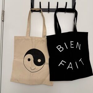 Madewell canvas tote bags